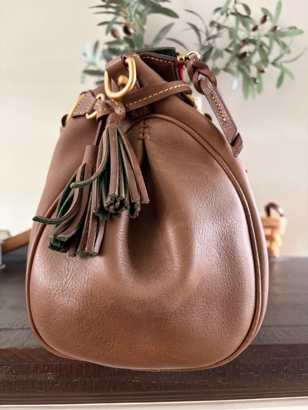 Dooney and Bourke Large Florentine Leather Satchel - Picture 3 of 9